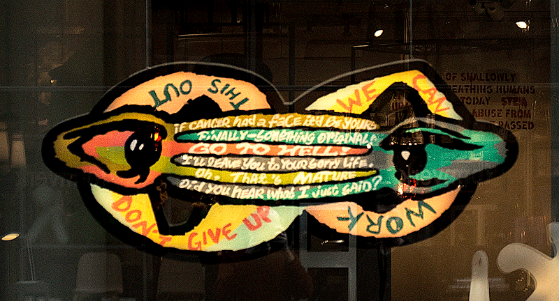 2012, acrylic, wood and LED-lights, 130 x 60 cm. The sculpture consists of 16 sections lighting up in a sequence.